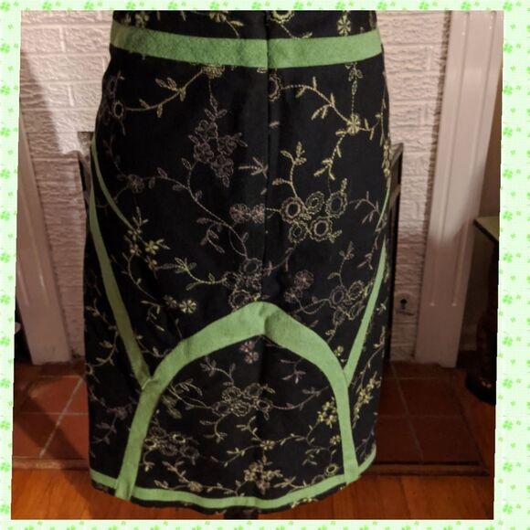 Etcetera Detailed Embroidered Wool Blend Skirt - Picture 3 of 8